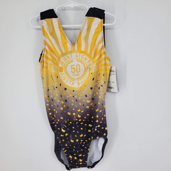 GK Elite Other - GK Elite Desert Lights 50 Yrs Fiesta Bowl Gymnastics Leotard AM Adult Mediumu